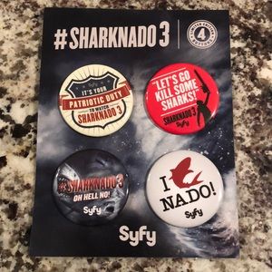 4 limited edition sharknado 3 collectors button